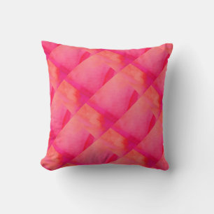 Coussin rouge-rose d'abrégé sur lavage d'aquarel