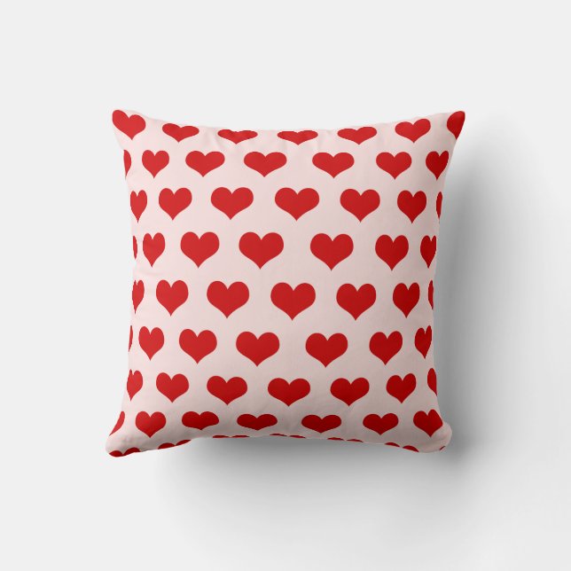 Coussin Rouge Rose Mignon Confortable Moderne Romantique C (Verso)