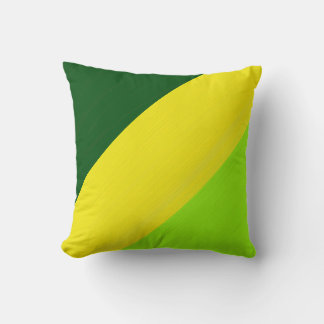 Coussin Rouge vert clair rouge chaux rayures rétro arrière