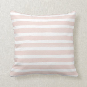 Coussin Rougissent le carreau des rayures de couleur