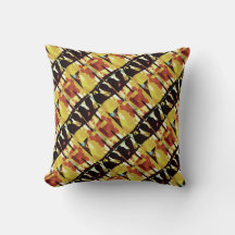 Rouille noire jaune inclinée Petits carreaux Art A