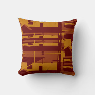 Coussin Rouille Or Bourgogne Sud-Ouest Look Mosaïques Inév