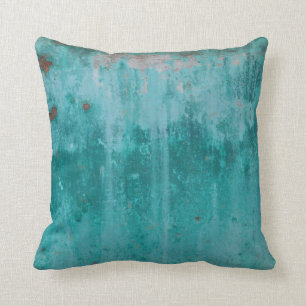 Coussin Rouille Turquoise
