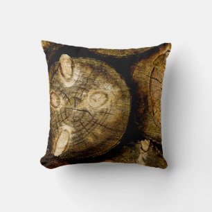 Coussin Rouleau de journal rustique
