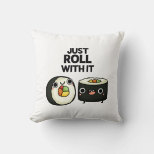 Coussin Rouler Avec Il Drôle Sushi Roll Pun