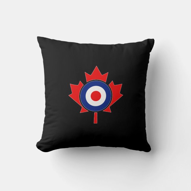 Coussin Rounde canadienne de la feuille d'érable Mod CANAD (Recto)