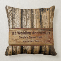 Roustique 2ème anniversaire Mariage cadeau pour ma