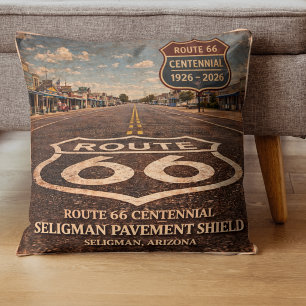 Coussin Route 66 Centenaire Chaussée de Seligman Confort