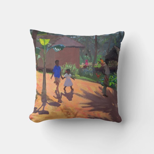 Coussin Route à la plage Kerala 1996 de Kovalum (Recto)