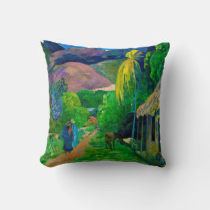Coussin Route à Tahiti, Gauguin