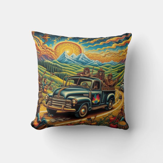 Coussin Route de l'art populaire (Recto)