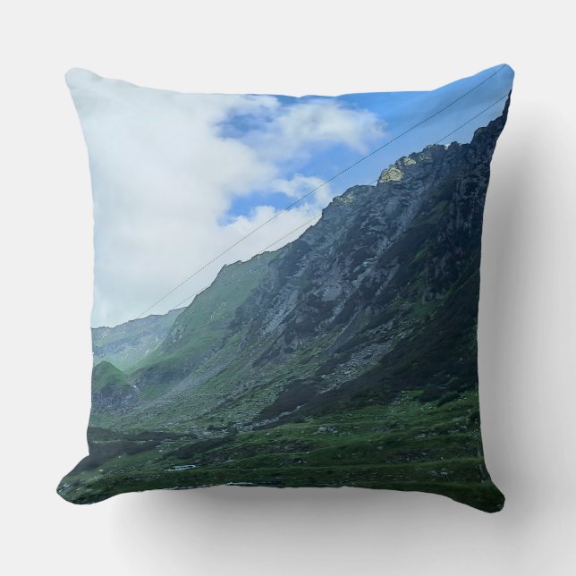 Coussin Route de montagne Transfagarasan - Roumanie (Recto)