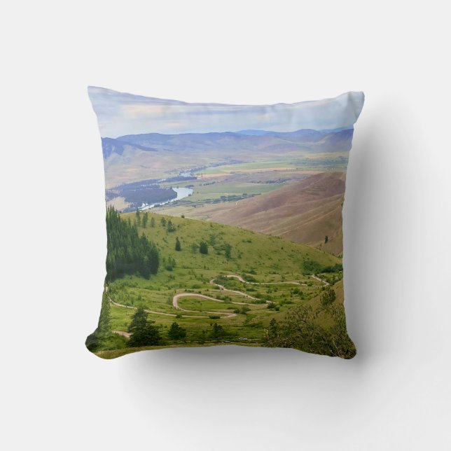 Coussin Route sinueuse (Recto)