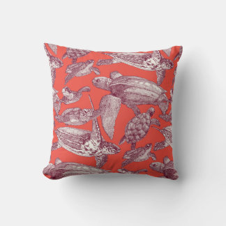 Coussin roux roux
