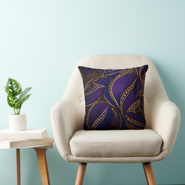 Coussin Royal Afro Wax Pattern (Chaise)