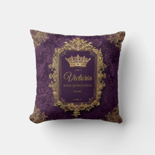 Coussin Royal Améthyste Quinceañera, personnalisé