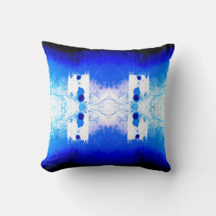 Coussin Royal Bleu Bleu Méditerranée symétrique Mosaïque