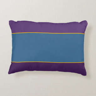Coussin royal de violet et d'accentuation Turquois