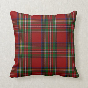Coussin royal élégant de plaid de tartan de