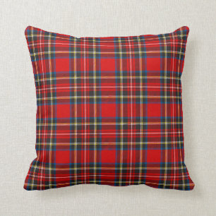 Coussin Royal Stewart Tartan Plaid Scottish Motif