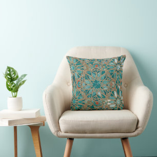 Coussin royal vert