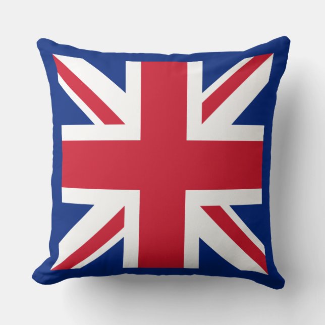Coussin Royaume-Uni Union Jack Drapeau des colonies britan (Recto)