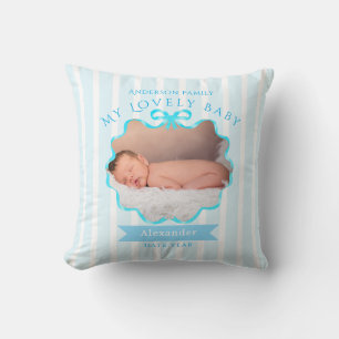 Coussin Ruban à nœud nouveau-né garçon