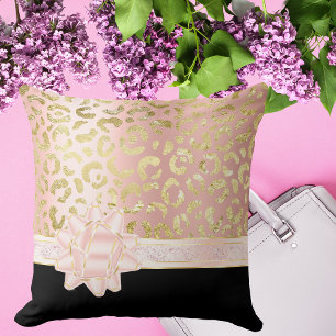 Coussin Ruban jaune rouge jaune rouge rose noir rose pâle