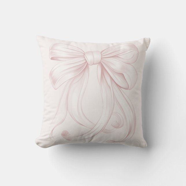Coussin ruban rose  (Recto)