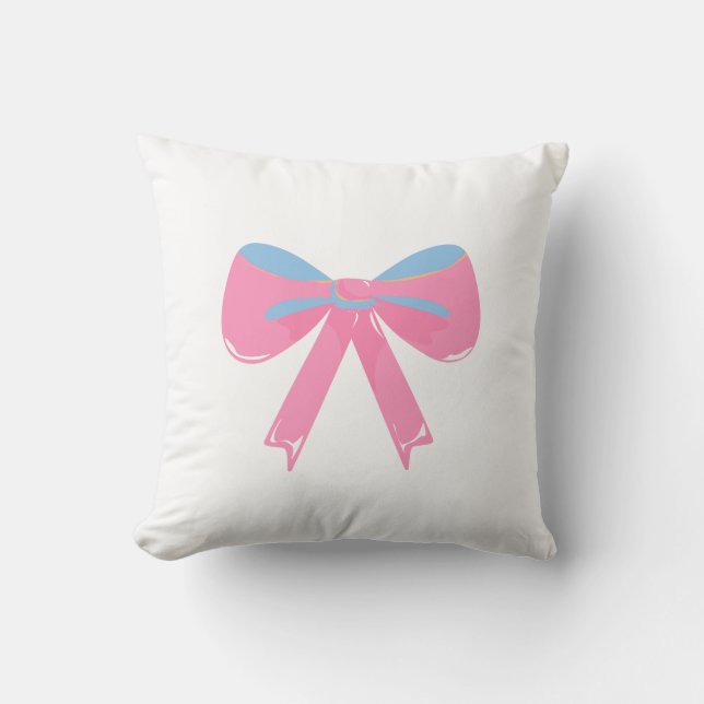Coussin Ruban rose  (Recto)