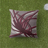 Rubans Abstraits artistiques gris et bordeaux