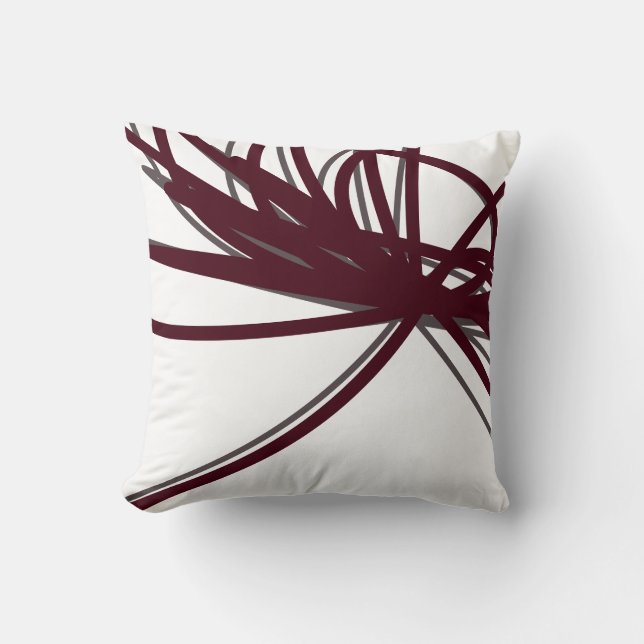 Coussin Rubans Abstraits minimalistes (Recto)