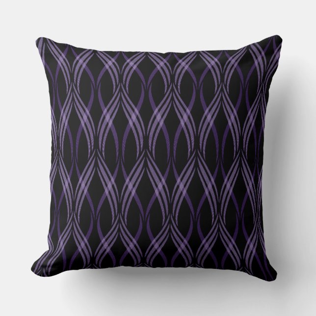 Coussin Rubans de Lavande réversibles Jeu d'oreiller (Recto)