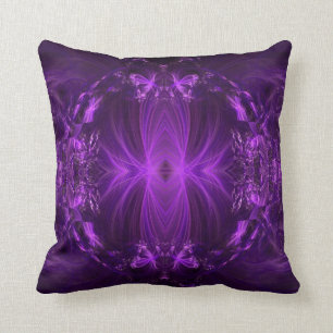 Coussin Rubans de pourpre d'améthyste