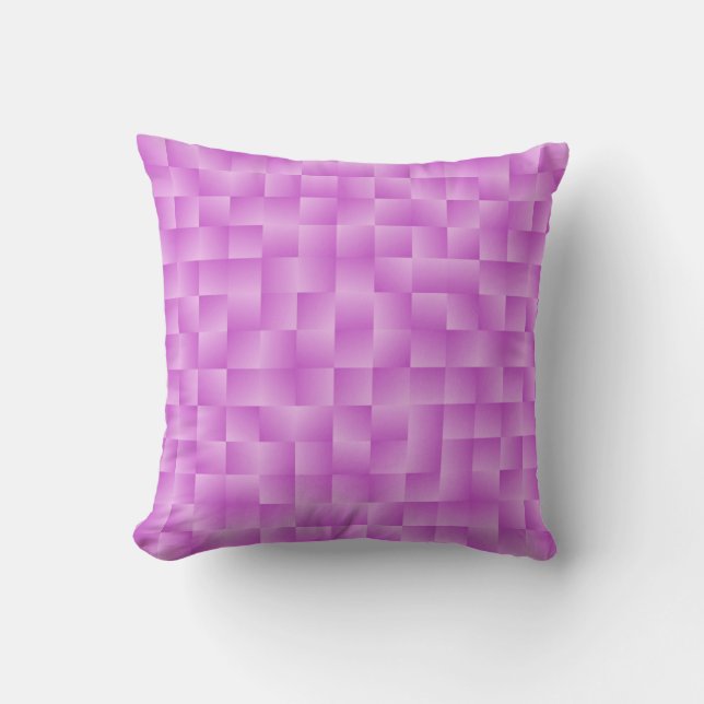 Coussin Rubans satinés - Violet doux (Recto)