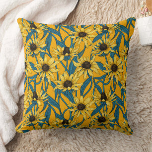 Coussin Rudbekia jaune