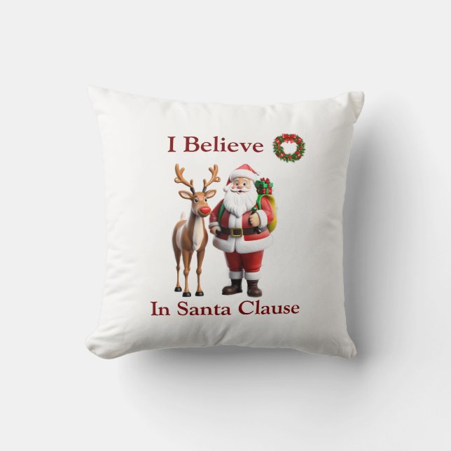 Coussin Rudolf le renne au nez rouge (Recto)