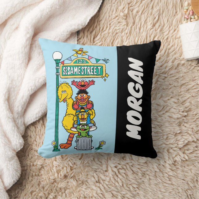 Coussin Rue Sésame | Ajouter Votre Nom (Couverture)