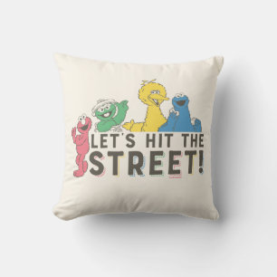 Coussin Rue Sésame Allons dans la rue !