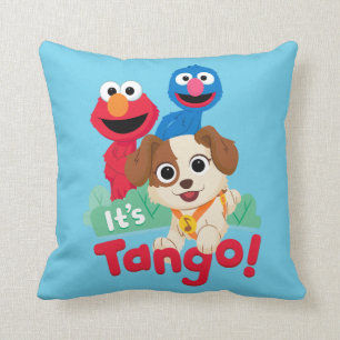 Coussin Rue Sésame C'est Tango avec Elmo et Grover