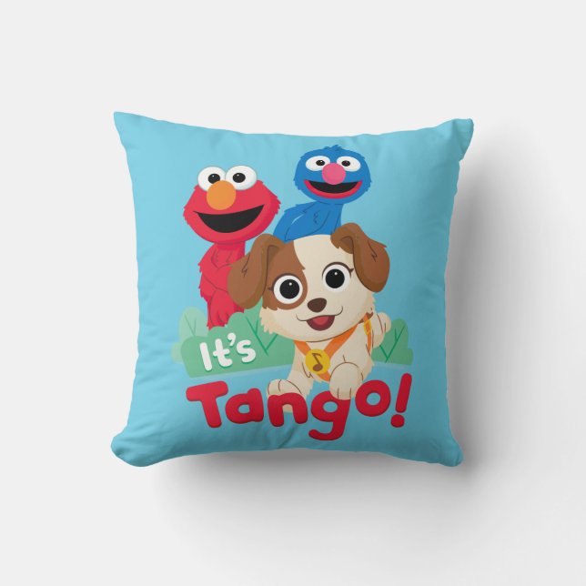 Coussin Rue Sésame | C'est Tango avec Elmo & Grover (Recto)