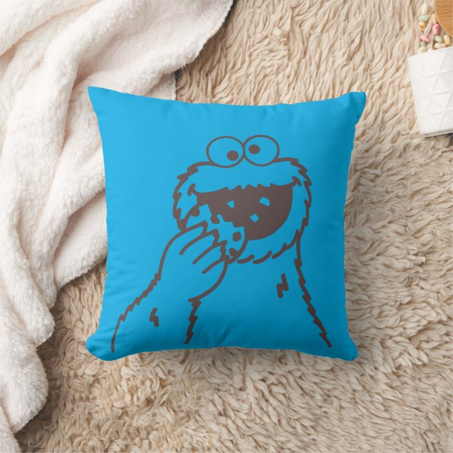 Coussin Rue Sésame | Cookies Monster Bright (Couverture)