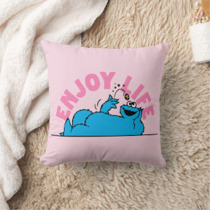 Coussin Rue Sésame Cookies Monster Enjoy Life
