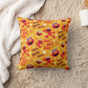Coussin Rue Sésame Elmo Ha ! Ha ! Ha ! Motif