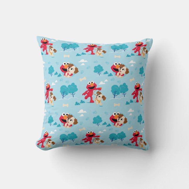 Coussin Rue Sésame | Elmo & Tango Motif (Recto)
