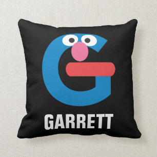 Coussin Rue Sésame G est pour Grover