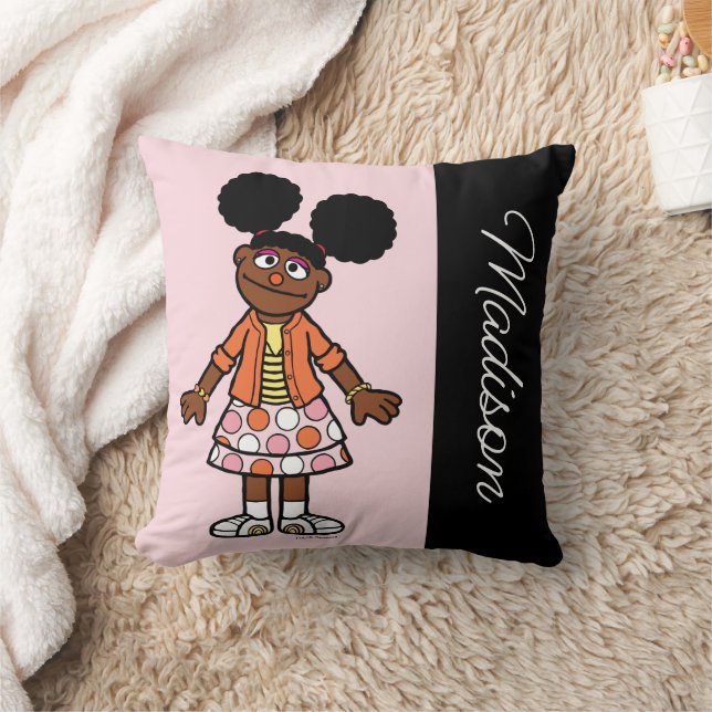 Coussin Rue Sésame | Gabrielle Ajouter Votre Nom (Couverture)