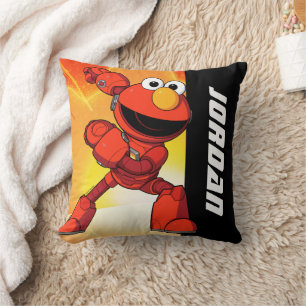Coussin Rue Sésame   Mécaniciens Elmo   Ajouter un nom