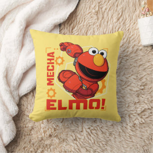 Coussin Rue Sésame   Mécaniciens Elmo Design