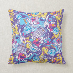 Coussin Rue Sésame Motif de danse Super